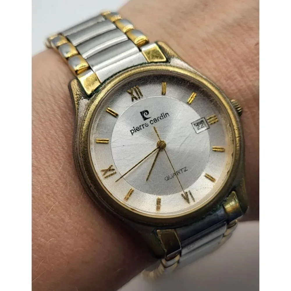 Pierre Cardin Two Tone Quartz Analog Ladies Watch with Date